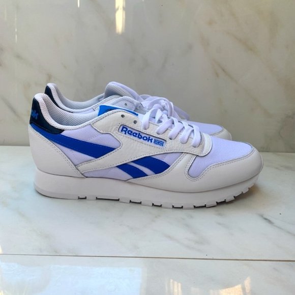 Reebok Other - $75 Reebok unisex-adult CLASSIC LEATHER vector Navy/Horizon Blue/White 9 M US